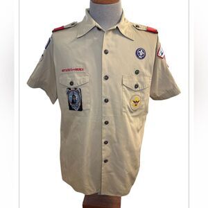 Boy Scouts of America Shirt With 1997 & 1999 Patches XL